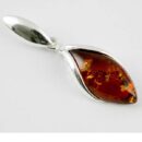 Pendant Amber Oval Cognac