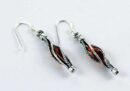Earring Amber Cage