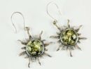 Earring Amber Green