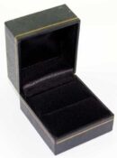 Ring Display Box Black With Gold Trim 2pcs
