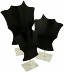 Bust Display Black Acrylic 3pc