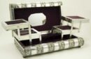 Box Jewellery Metal Purple 11X6 Inch