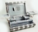 Box Jewellery Metal Top Grey