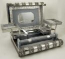 Box Jewellery Metal Grey 11X8 Inch