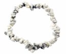 Bracelet Chip White Howlite 7 Inch