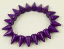 Bracelet Spike Howlite Dyed Purple