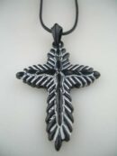 Necklace Cross Leaves Design