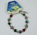 Bracelet Shell Heart And Butterfly Pink And Green