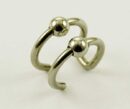 Ear Cuff With 2 Rings And Bead