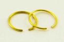 Nose Ring Stainless Steel Gold 4Pcs