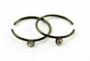 Nose Ring Stainless Steel With Black Stone 4Pcs