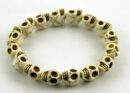 Bracelet Skull Ivory Howlite