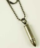 Necklace Bullet Silver Colour