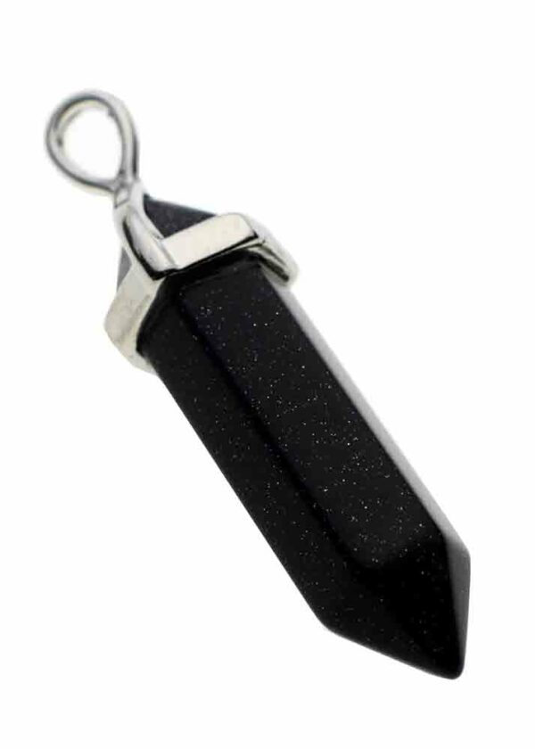 Pendant Fixed Wand Blue Goldstone