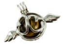 Pendant Wings Tiger Eye Ball