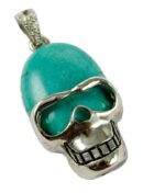 Pendant Skull Head Turquoise Colour