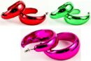 Earrings Round 6 Assorted Colours