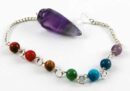 Pendulum Seven Chakra Plain Amethyst