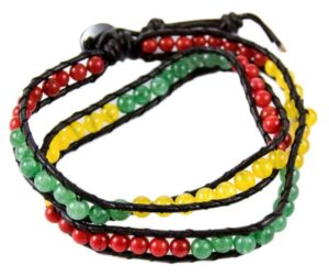 Bracelet Harmony 2 Rows Rasta