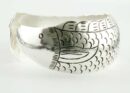 Bangle Silver Plated Fish Design 300 No.44