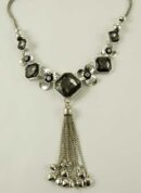 Necklace Flower Design Pewter