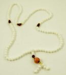 Mala Lotus Beads Tridacna Stone 8mm