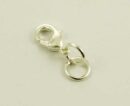 Silver Plated Jewellery Fastener 12pcs
