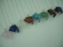 Necklace Assorted Semi Precious Stones Dolphin