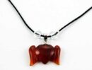 Pendant Wing Heart Carnelian