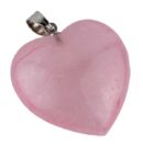 Pendant Rose Quartz Heart 25mm