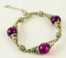 Bracelet Beaded Tibetan Purple Jade