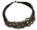 Necklace Chip Stones Smokey