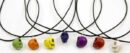 Pendant Howlite Skull Assorted Colours 4pcs