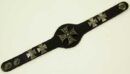 Bracelet Leather With Crosses