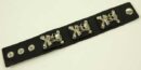 Bracelet With 3 Skulls And Bones