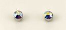Earring Stud Magnetic AB Rainbow W0.4cm