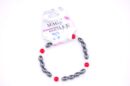 Bracelet Magnetic Red Glass 3pcs