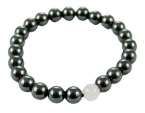 Bracelet Hematite Rose Quartz 8mm