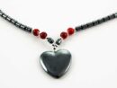 Necklace Heart Hematite