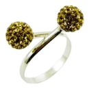 Ring Silver Cluster Balls 8mm