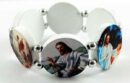 Bracelet Icon Circle Shape White 12pcs