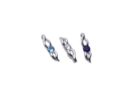 Pendant Silver Stone Bow Rim