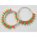 Earring Hoop Silicon Pompom