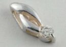 Pendant Silver Top Stone 12mm