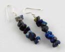 Earring Chip Stones Lapis 5x5mm
