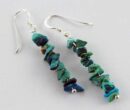 Earring Chip Stones Tibetan Turquoise 5x5mm