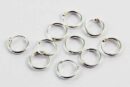 Earring Silver Hoop 5 Pairs Per Bag 1.2x8mm