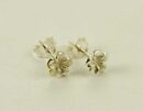 Silver Earring Stud Flower