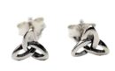 Earring Silver Stud Triquetra