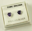 Silver Earring Stud Heart 5mm